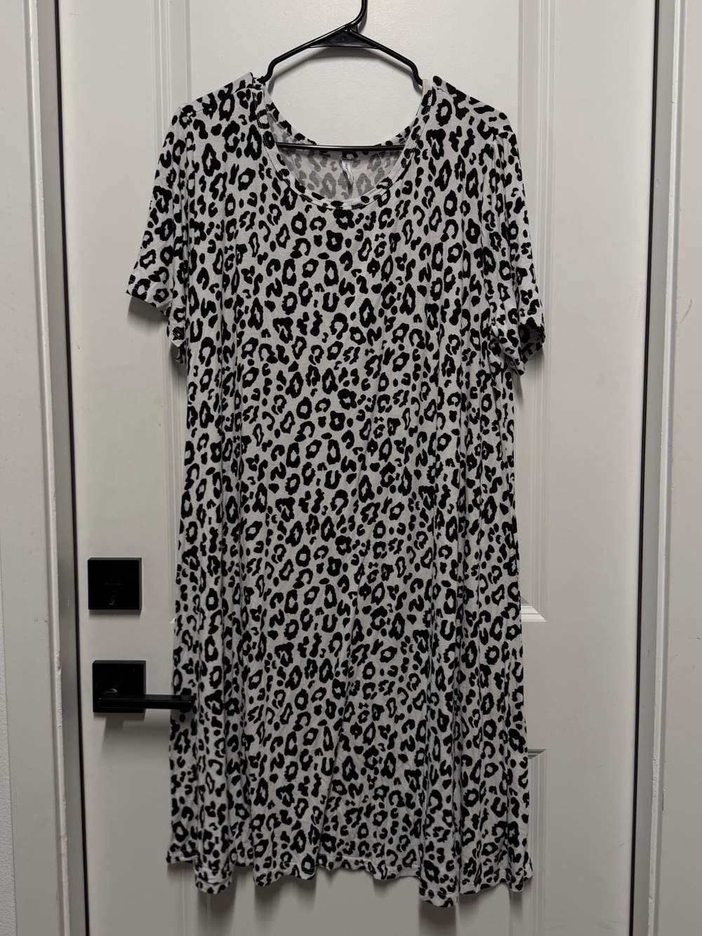 Popyoung Leopard Print Swing Dress 3XL